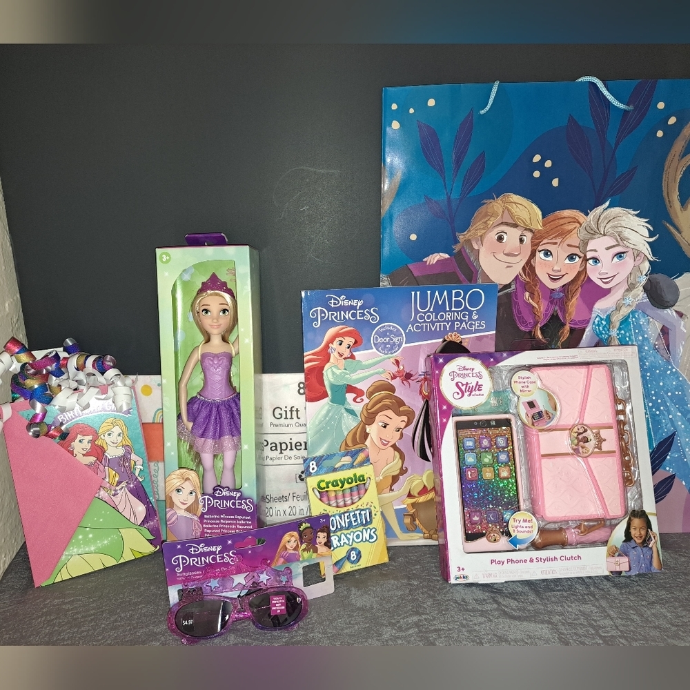 READY Made Complete Disney Princess  Birthday Bundle